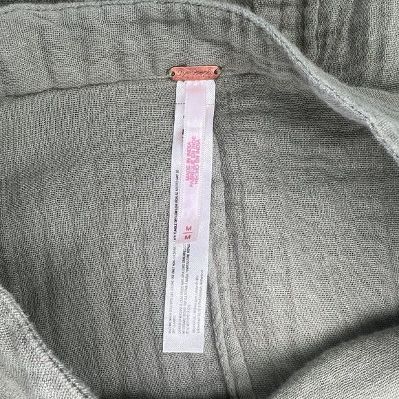 Free People Women's Olive Green Top - Picture 5 of 7